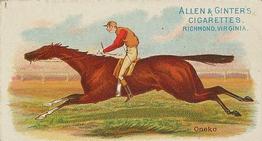1888 Allen & Ginter World's Racers (N32) #NNO Oneko Front